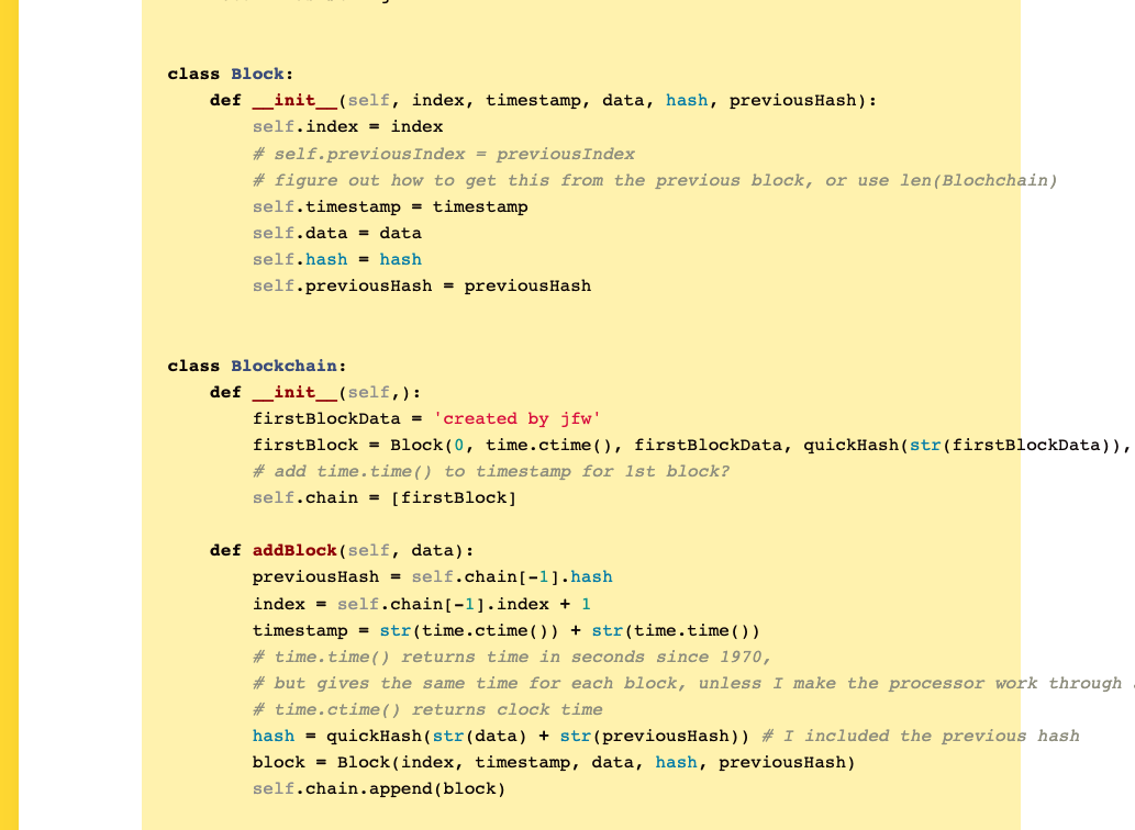 Simple Blockchain in Python